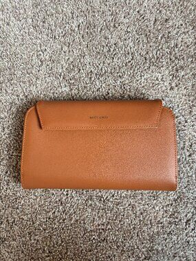 Matt & Nat Large Vegan Wallet/Travel Organizer Pecan Brown-Folded Clutch-Arbor